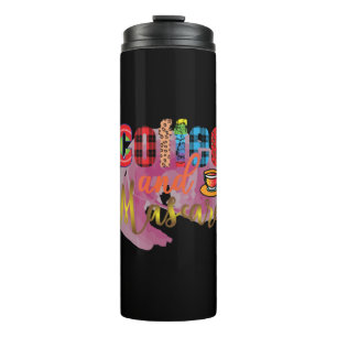 Coffee Art Coffee And Mascara Thermal Tumbler