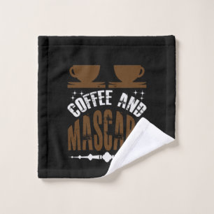 Coffee Art Coffee And Mascara Wash Cloth