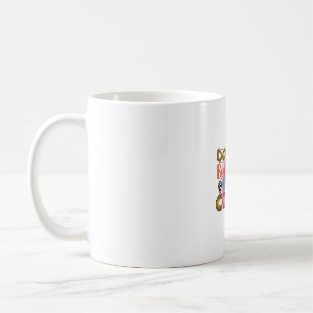 Coffee Art Dogs Books & Coffee Mug (Left)