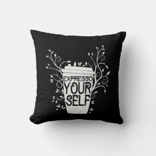 Coffee Art Expresso Yourself Cushion