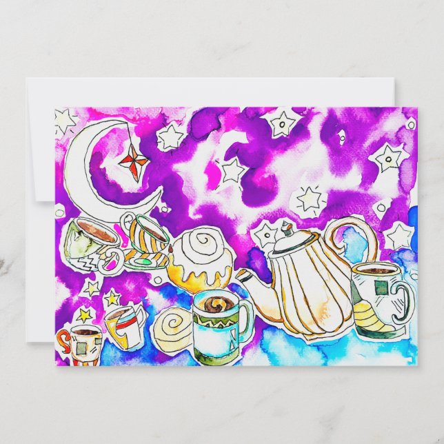 Coffee Art Holiday Card (Front)