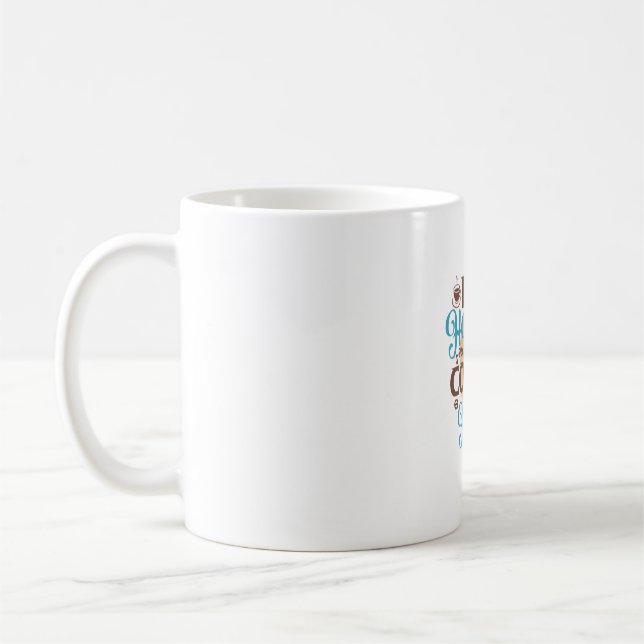 Coffee Art Life Happens Coffee Helps Mug (Left)