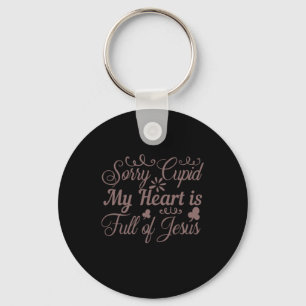 Coffee Art My Heart Is Full Of Jesus Key Ring