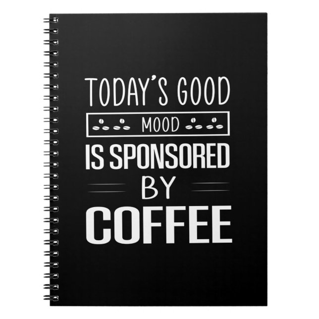 Coffee Art Today's Good Mood Notebook (Front)