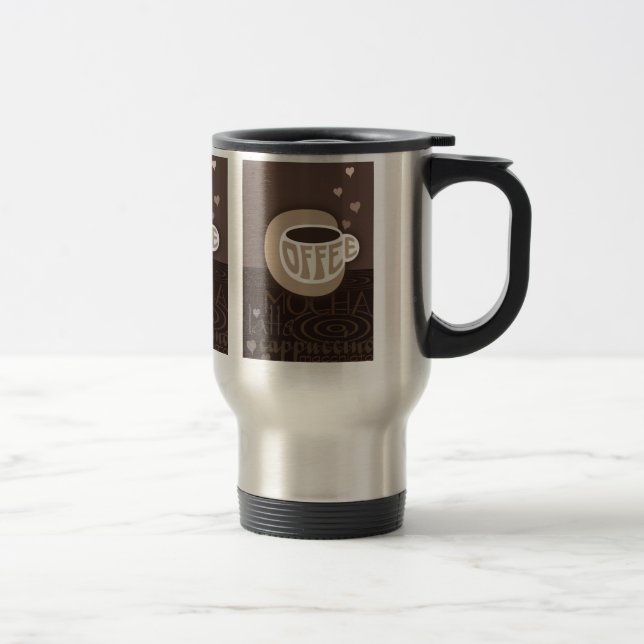 Coffee Art Travel Mug (Right)