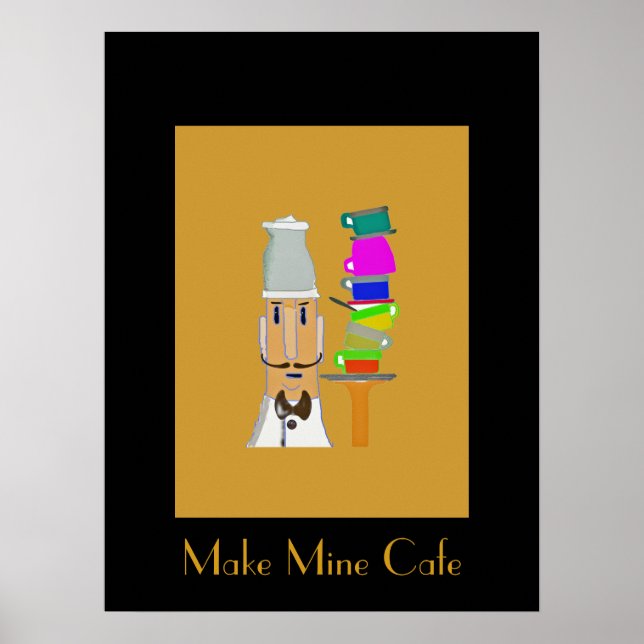 Coffee at My Favourite Cafe Poster (Front)