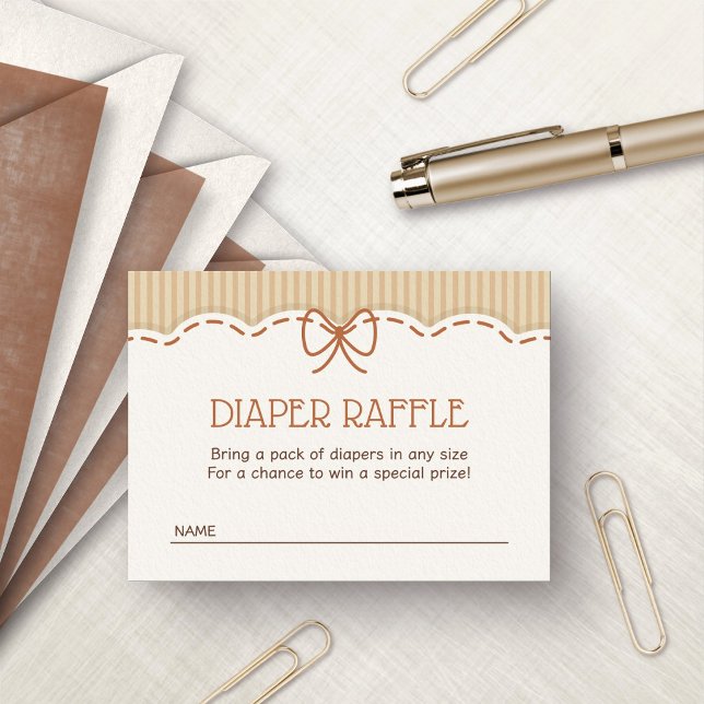 Coffee Baby Brewing Shower Diaper Raffle Enclosure Card (Creator Uploaded)