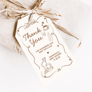 Coffee Baby is Brewing Baby Shower Favour Tags