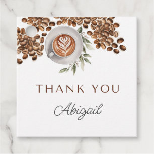 Coffee Baby Shower - a Baby is Brewing Favour Tags