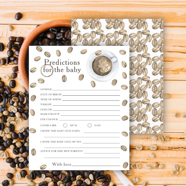 Coffee baby shower - predictions and advice baby (Creator Uploaded)