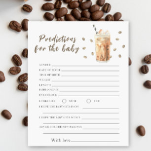 Coffee baby shower - predictions and advice baby