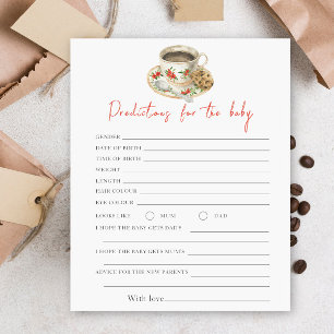 Coffee baby shower - predictions and advice baby