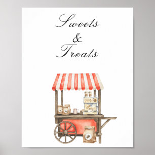 Coffee baby shower - Sweets and Treats Poster