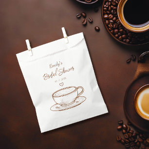 Coffee Bag Wedding Favour   Bridal Shower favour