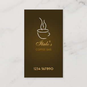 Coffee Bar Business Card