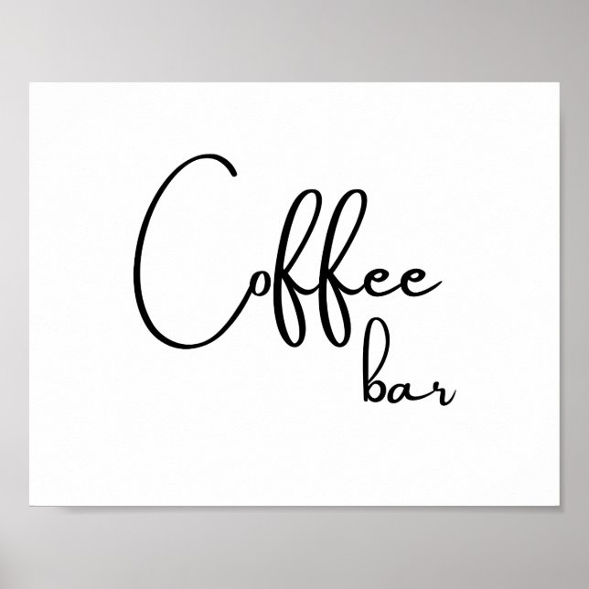 Coffee Bar Poster (Front)