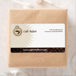 Coffee Bar Shipping Label
