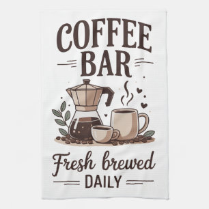 Coffee Bar Tea Towel