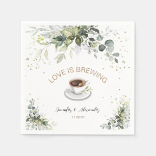 Coffee Bar Wedding Shower Napkin