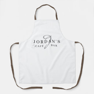 Coffee Barista Cafe Custom White Long Apron
