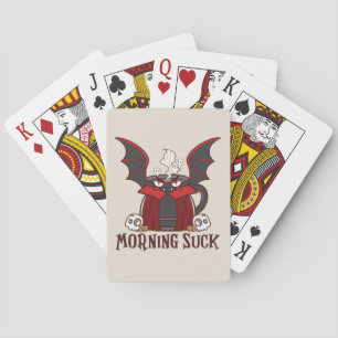 Coffee Bat Morning Suck Playing Cards