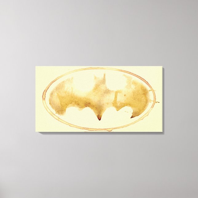 Coffee Bat Symbol Canvas Print (Front)