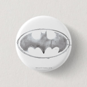 Coffee Bat Symbol - Grey 3 Cm Round Badge