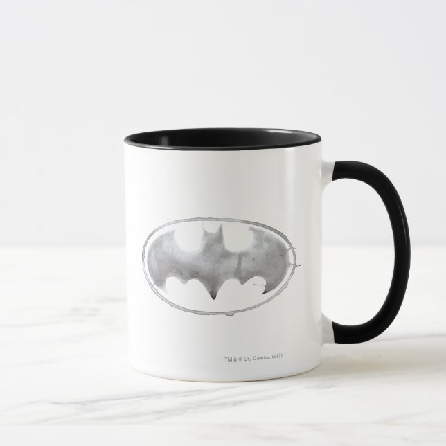 Coffee Bat Symbol - Grey Mug (Right)