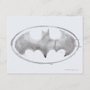 Coffee Bat Symbol - Grey Postcard