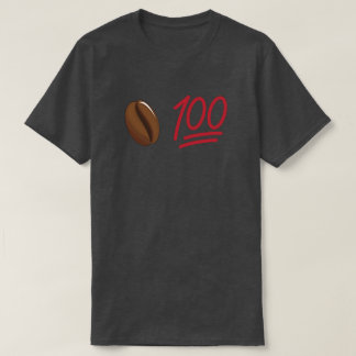 Coffee Bean 100 Funny T-Shirt