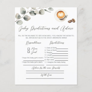 Coffee bean baby show, Advice for new parents game