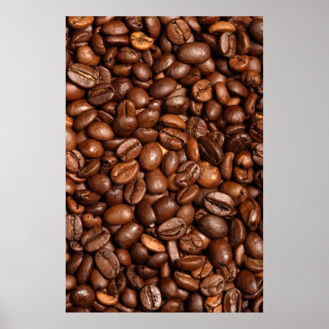 coffee bean background poster (Front)