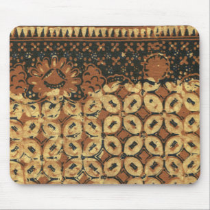 Coffee Bean Batik Art Pattern Design Mouse Pad