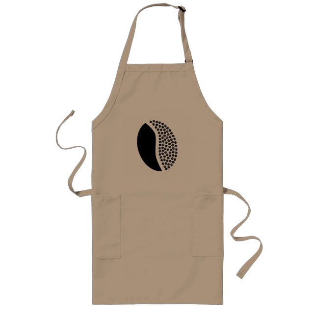 coffee bean beans long apron (Front)