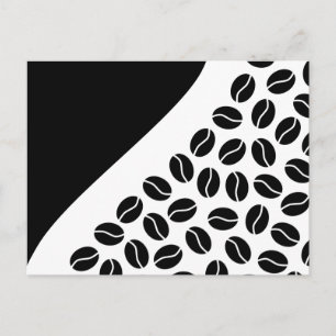 coffee bean beans postcard