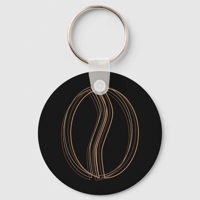 coffee bean blur key ring (Front)