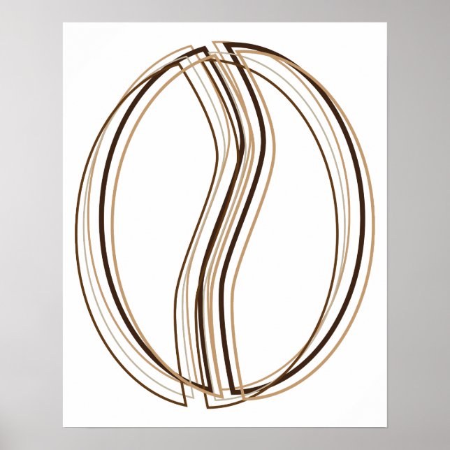 coffee bean blur poster (Front)