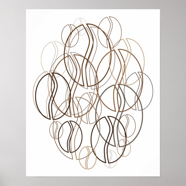 coffee bean blur poster (Front)