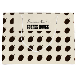 Coffee Bean Branded Business Professional Large Gift Bag
