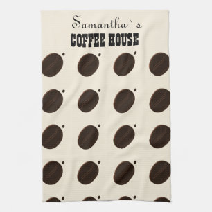 Coffee Bean Branded Business Professional Tea Towel