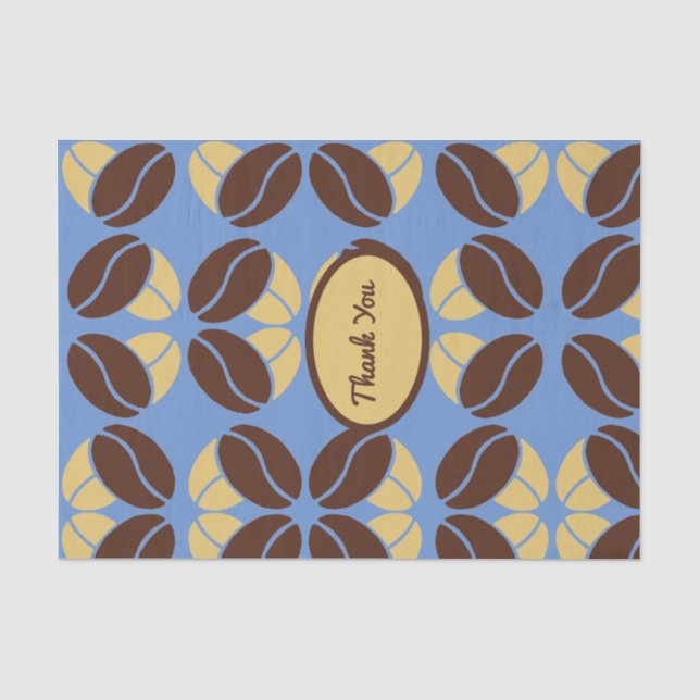 Coffee Bean Delight Tissue Paper Wrapper Pack (Front)