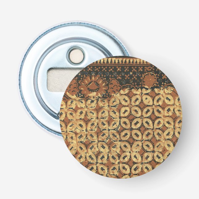 Coffee Bean Earthy Boho Rustic Bottle Opener (Front)