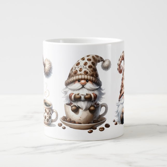 Coffee Bean Gnomes Jumbo Mug (Front)