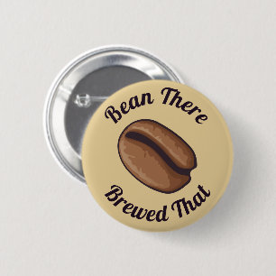 Coffee Bean Icon 6 Cm Round Badge