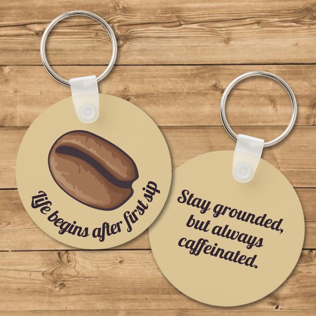 Coffee Bean Icon Keychain (Creator Uploaded)