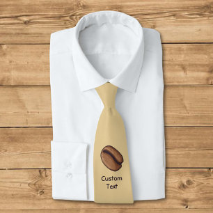 Coffee Bean Icon Tie