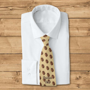 Coffee Bean Icon Tie
