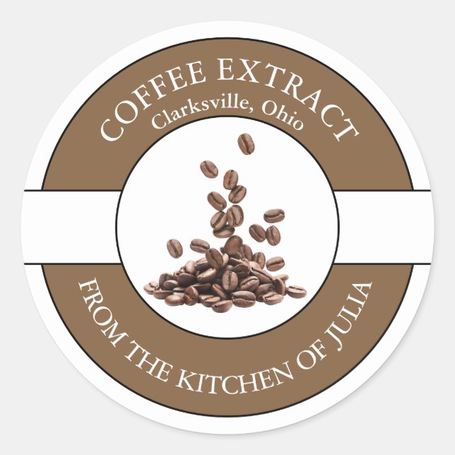 Coffee Bean Label  (Front)