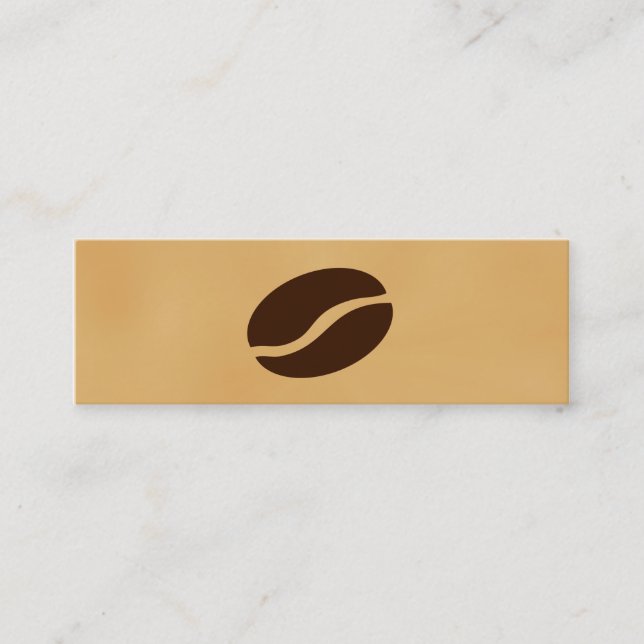 Coffee Bean Mini Business Card (Front)