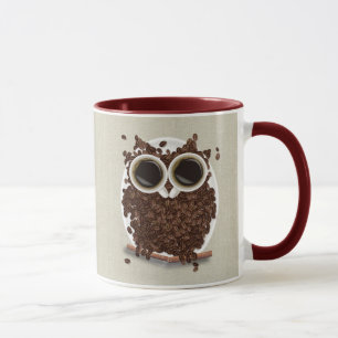 Coffee Bean Owl Mug